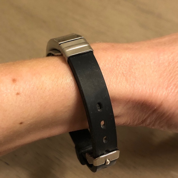 Silver Tone and Black Men’s Jesus Cross Bracelet - Picture 3 of 10